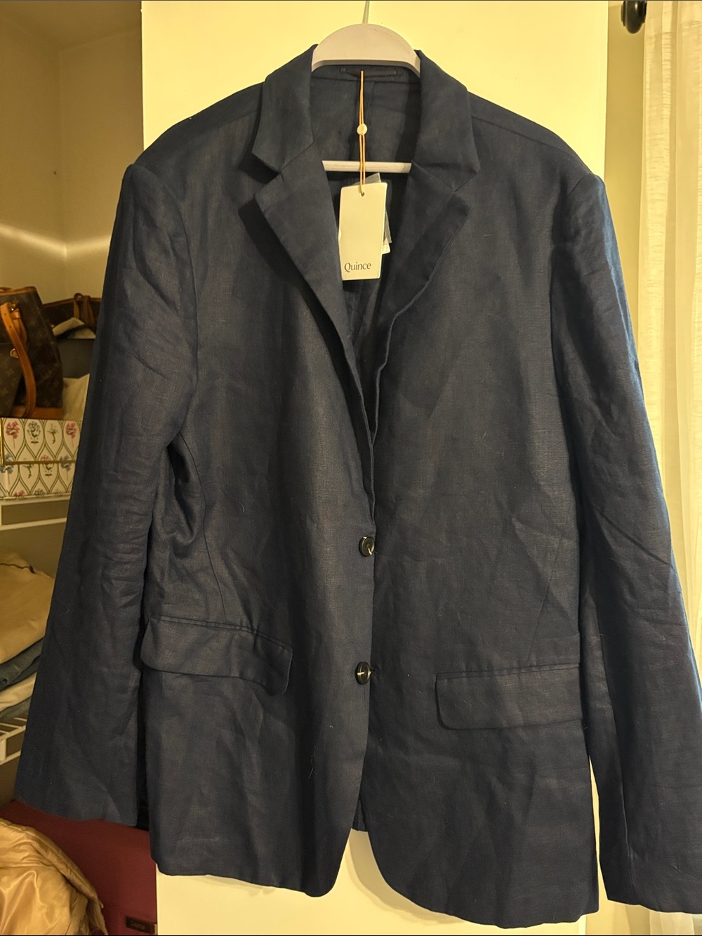 Men's 100% European Linen Blazer - QNJRVD9138